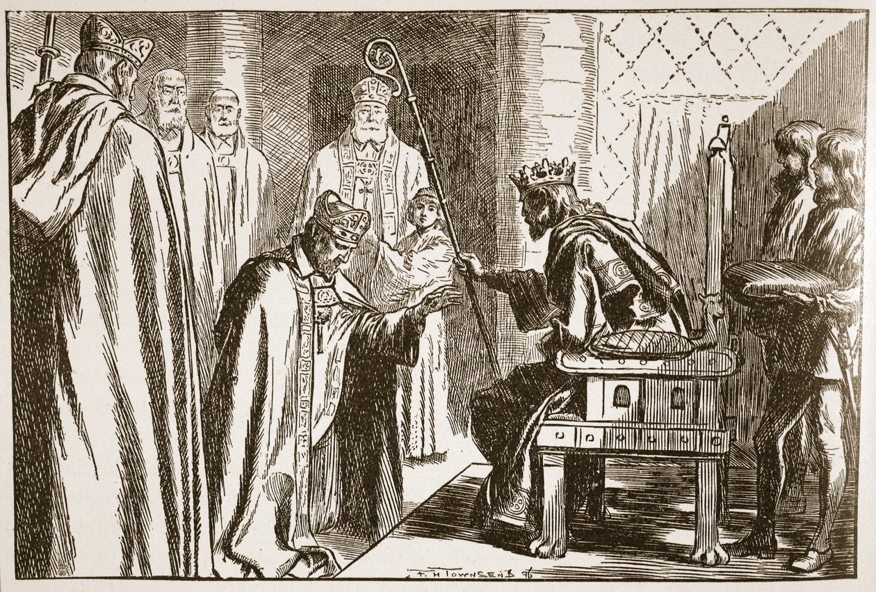 Investiture of a Saxon Bishop, Illustration from 