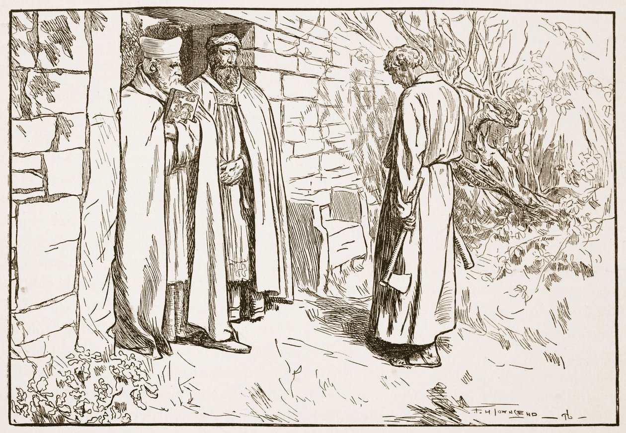Owini at the Monastery, Illustration from 