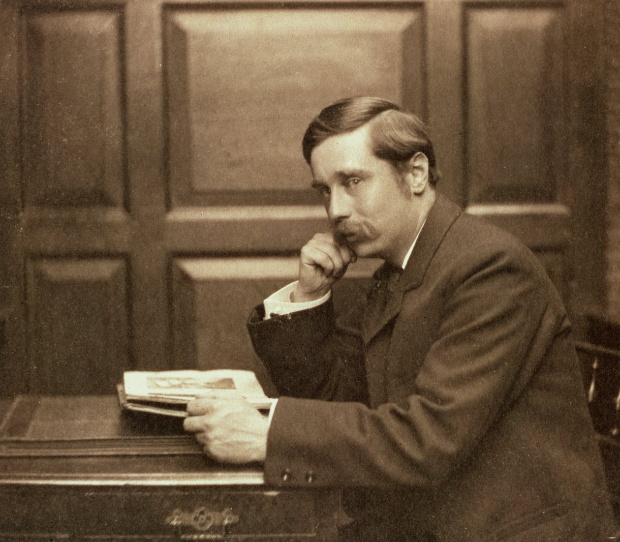 HG Wells, British author by Frederick Hollyer
