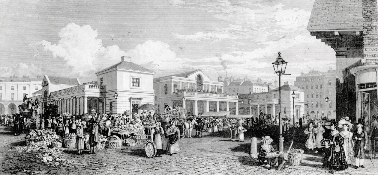 Covent Garden Market by Frederick James Havell
