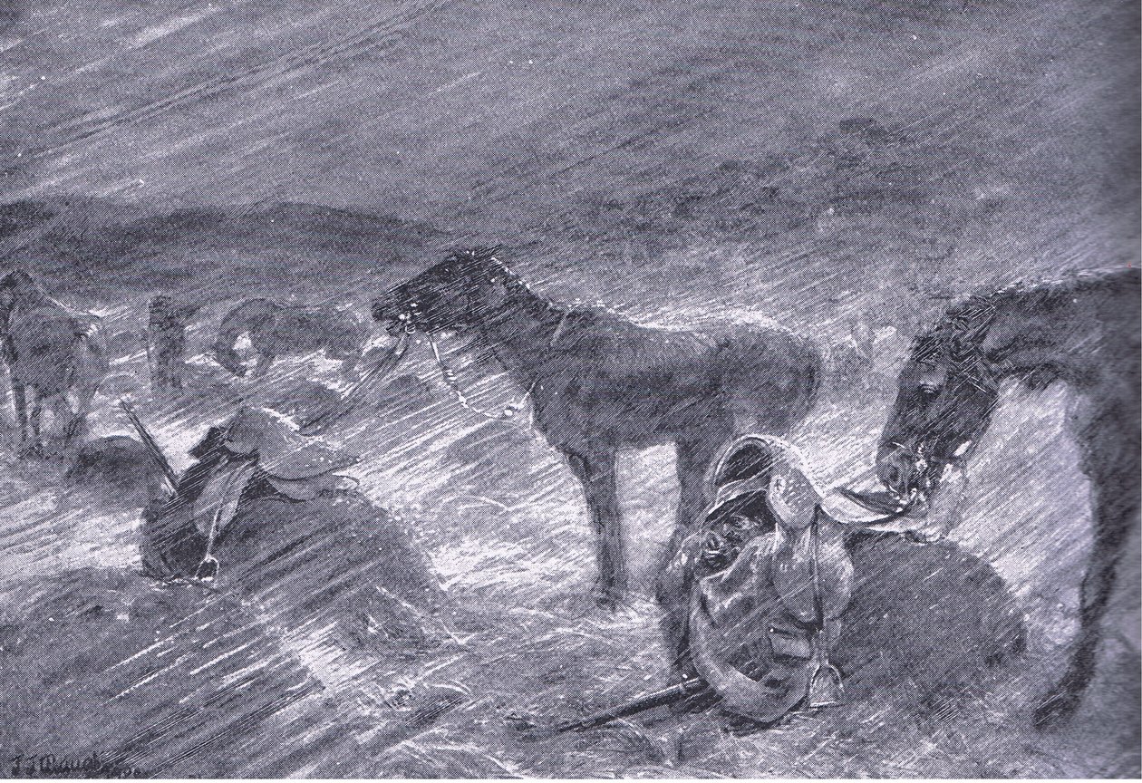 A South African Hail Storm, from After Pretoria: The Guerilla War by Frederick Judd Waugh