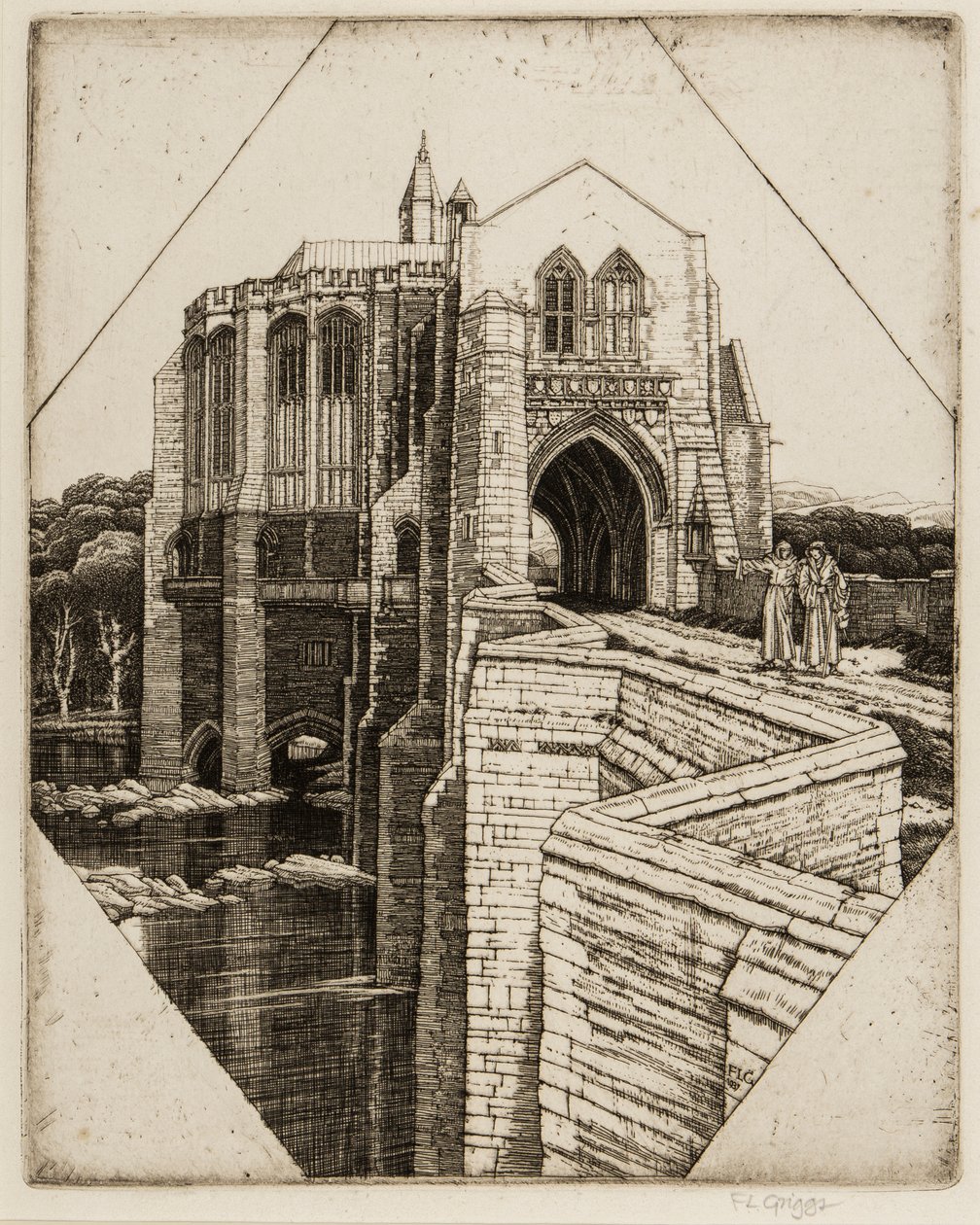 St Botolphs Bridge No. 2, 1936-37 by Frederick Landseer Maur Griggs