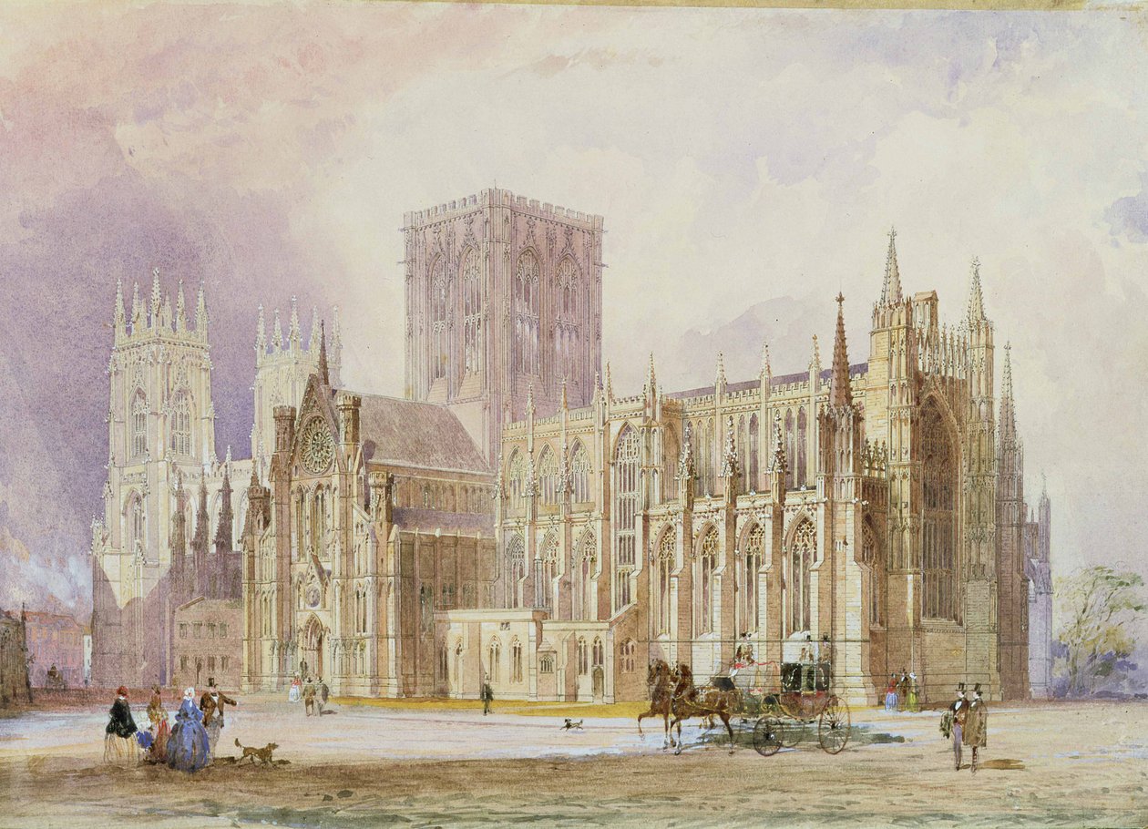 York Minster: South View by Frederick Mackenzie