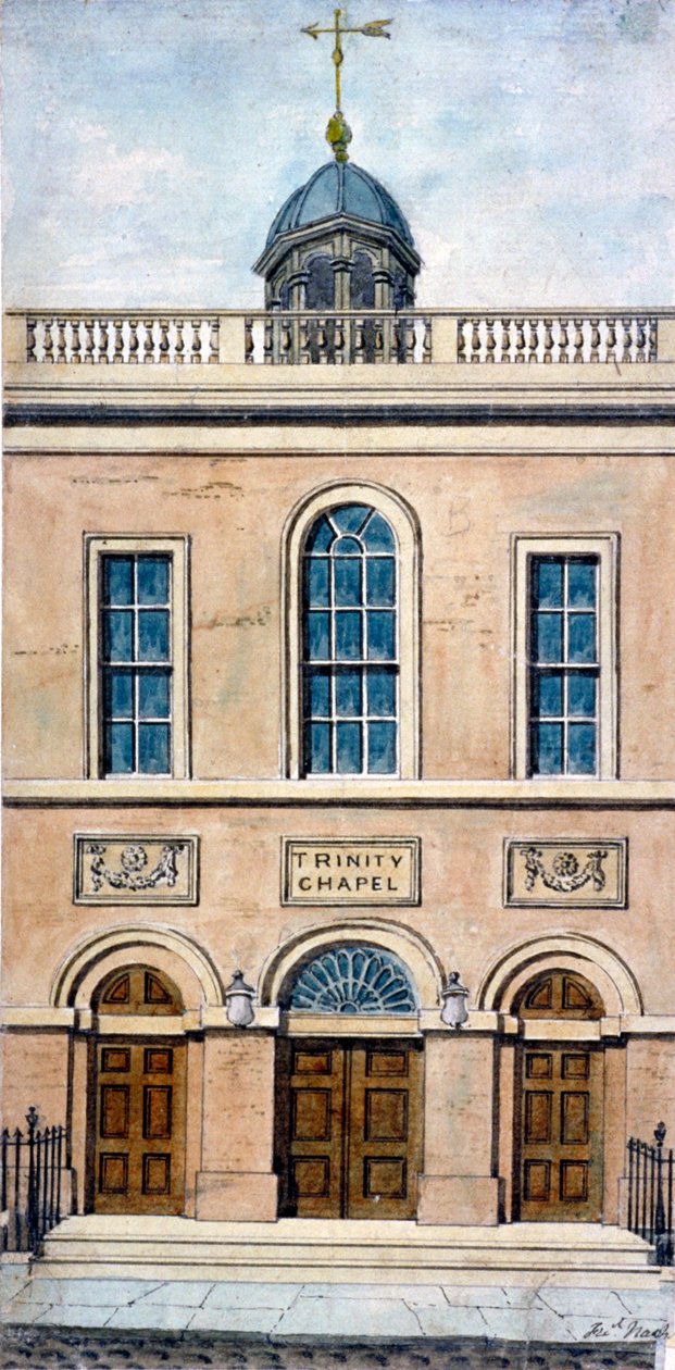 Trinity Chapel, Conduit Street, Westminster, London, 1801 by Frederick Nash