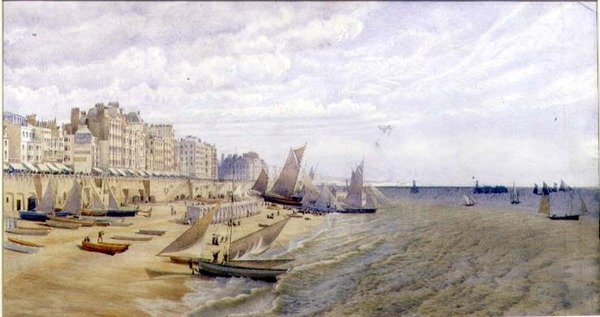 The Front, Brighton, c.1870 by Frederick Pepys Cockerell