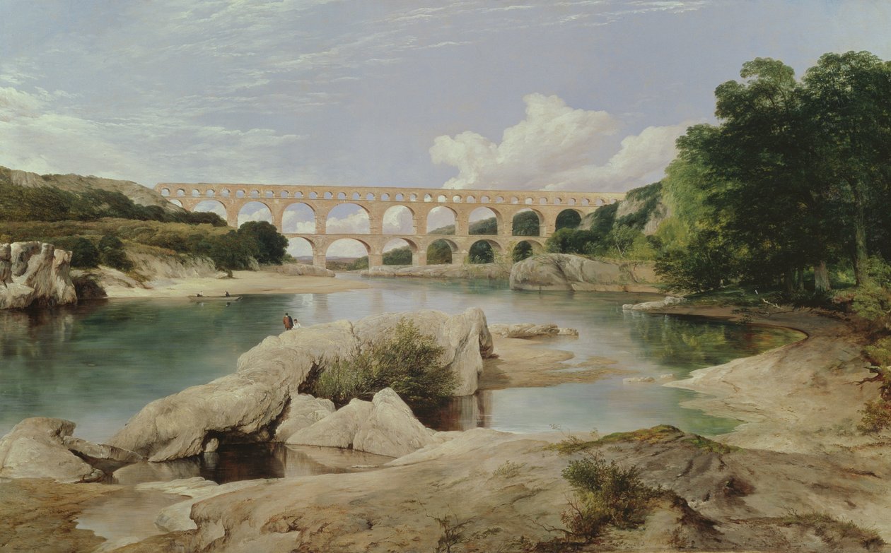 The Pont du Gard by Frederick Richard Lee