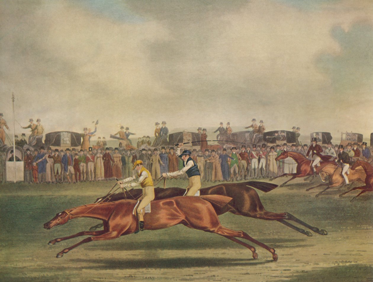 Sir Joshua Beating Filho Da Puta at Newmarket, c1816, 1929 by Frederick Rosenberg