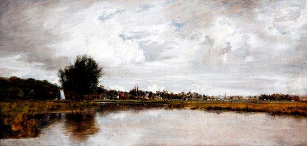 The River Yare at Thorpe, near Norwich, c.1820-21 by Frederick Waters Watts