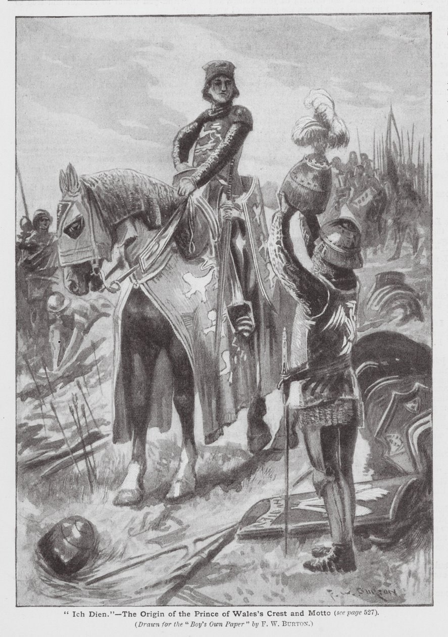 "Ich Dien", the Origin of the Prince of Wales