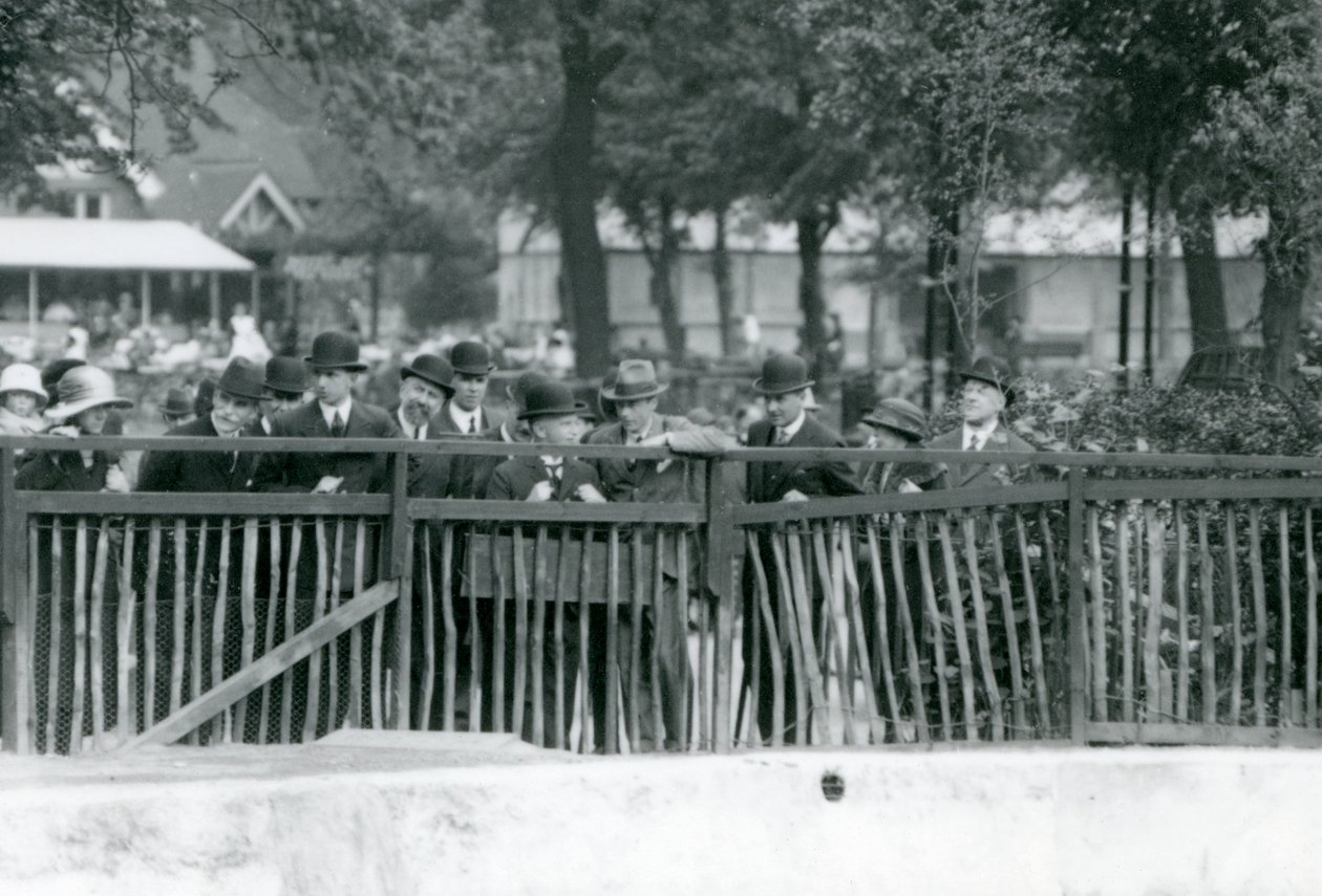 The King of Italy, Victor Emmanuel III, Visiting London Zoo in 1924 by Frederick William Bond