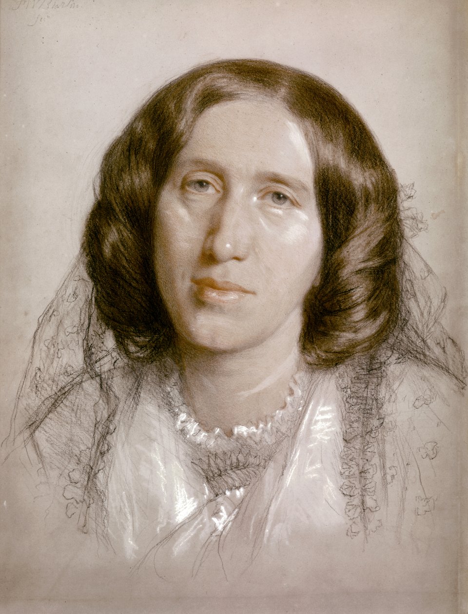 George Eliot, Portrait 1865 by Frederick William Burton