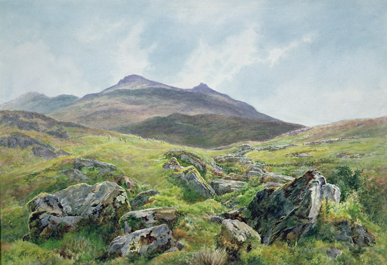 Landscape, Snowdon by Frederick William Hayes