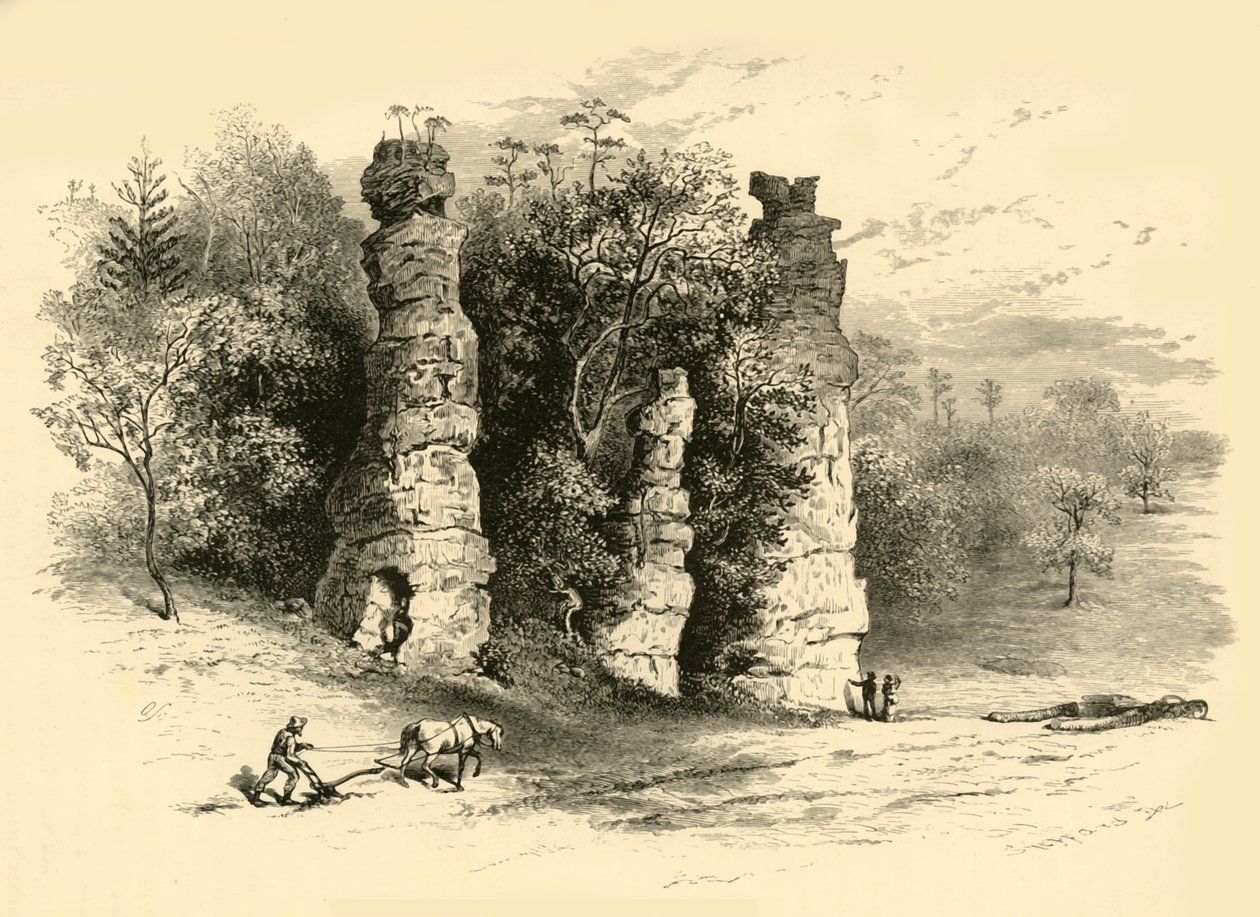 Natural Towers, 1872 by Frederick William Quartley
