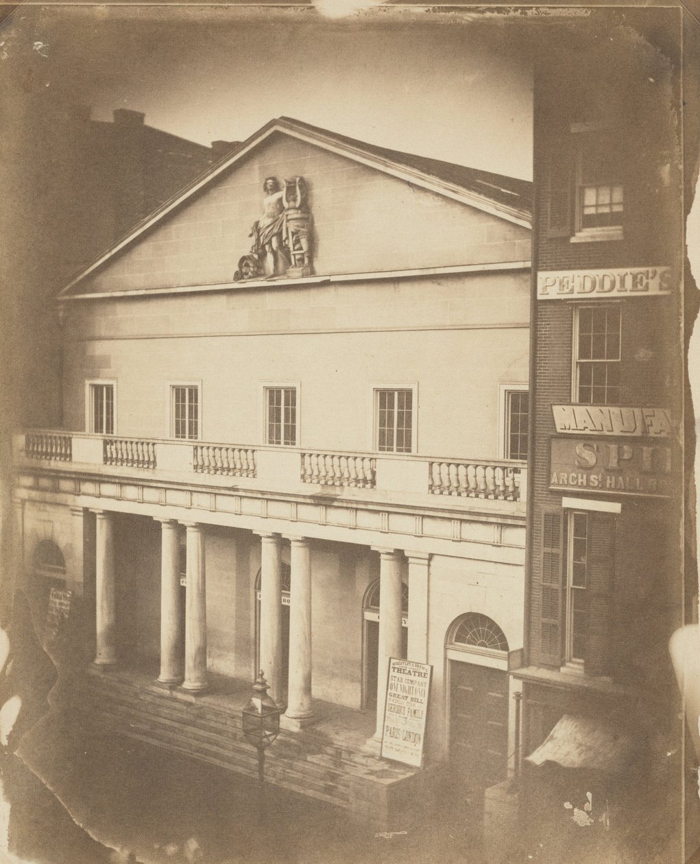 Arch St. Theatre, Arch at 6th St., Philadelphia, c. 1859 by Frederick de Bourg Richards