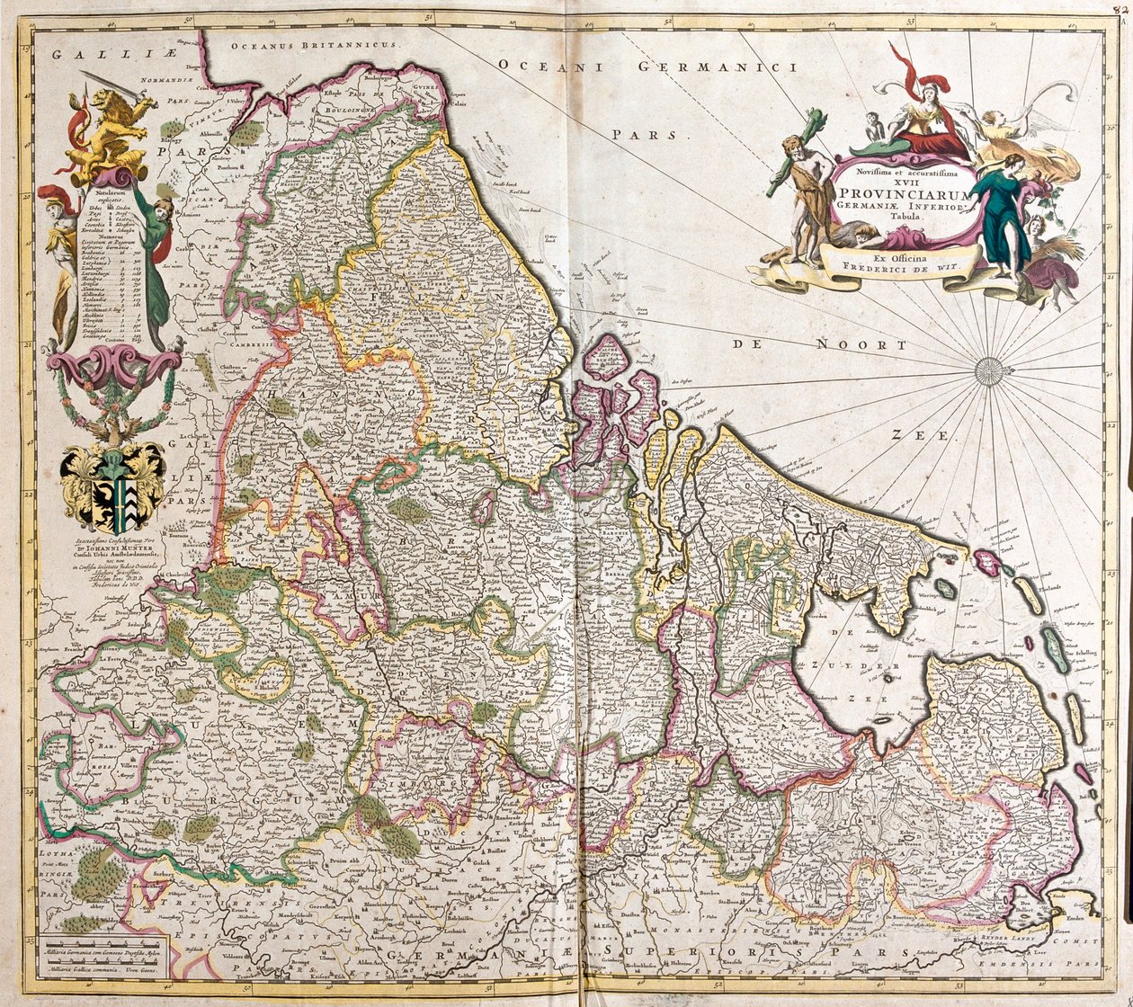 Belgium, Holland, Luxembourg, N by Frederick de Wit