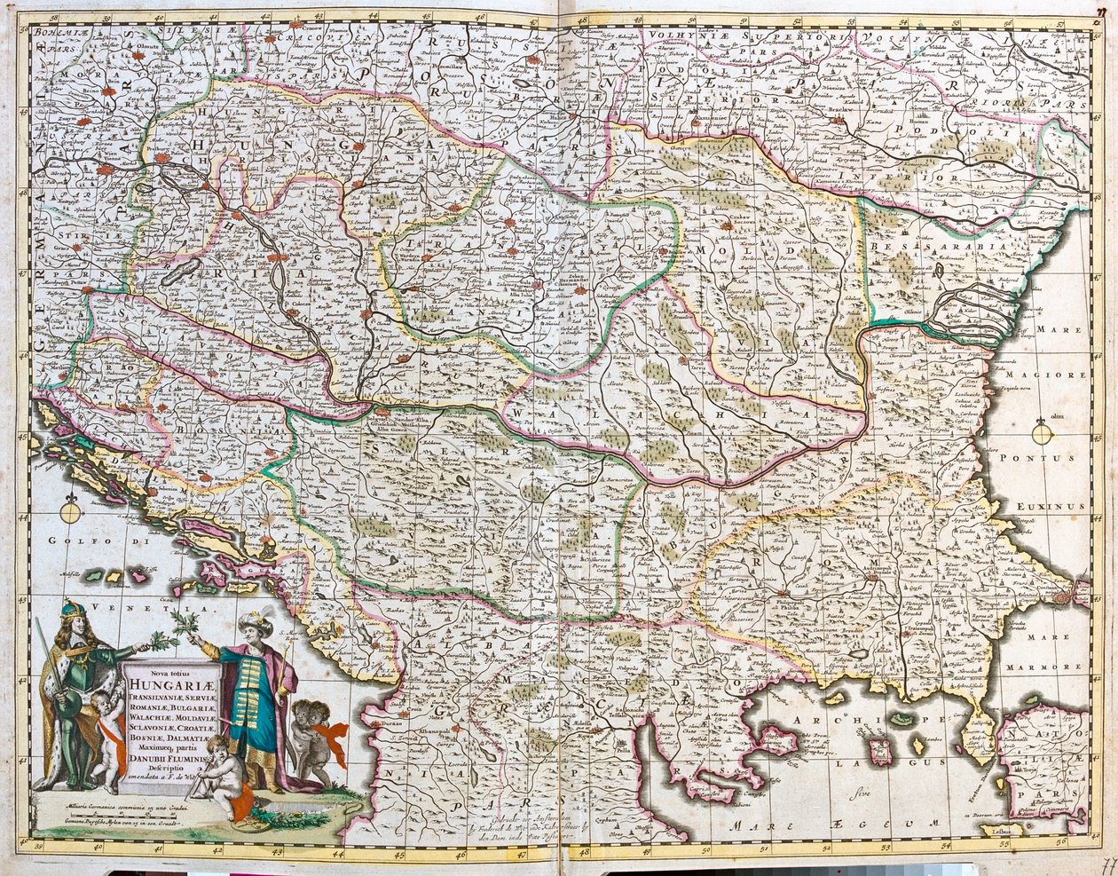 Hungary, Bosnia and Herzegovina, Croatia, Serbia, Bulgaria, Romania, Montenegro, Albania, Republic of Macedonia, North Greece by Frederick de Wit