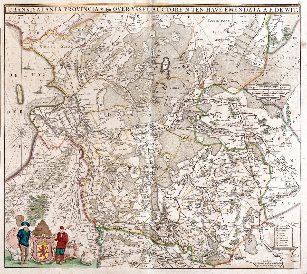 Map of Transylvania Province by Frederick de Wit