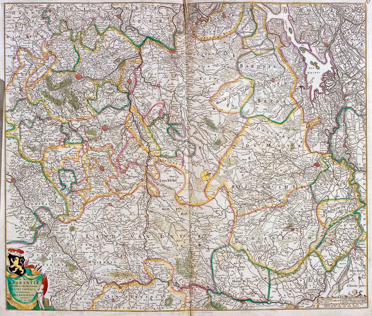 South Holland, North Brabant, Flemish Region, Wallonia, Brussels Region, Limburg, Netherlands, Belgium by Frederick de Wit
