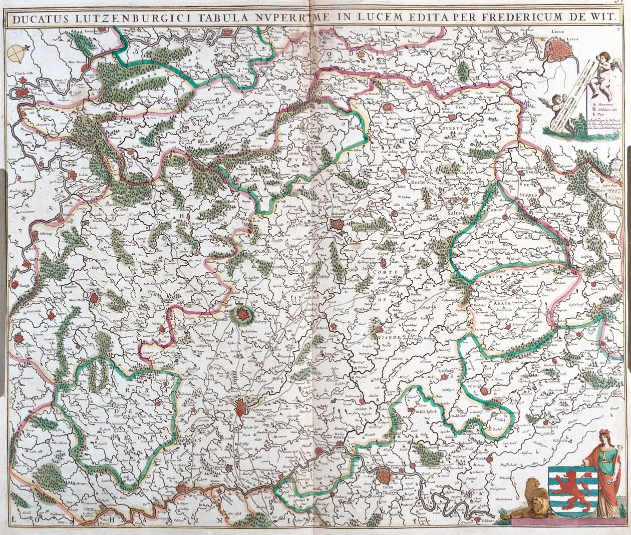 Wallonia, Champagne-Ardenne, Lorraine, Belgium, France, Luxembourg by Frederick de Wit
