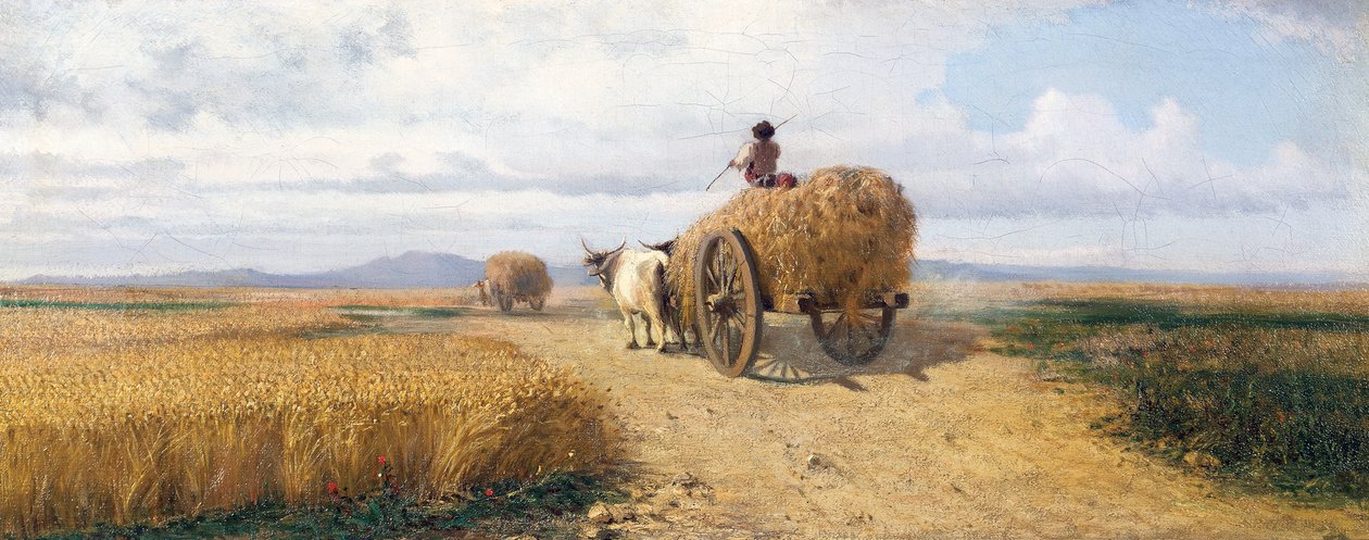Wheatfield, circa 1868, by Federico Rossano by Frederico Rossano