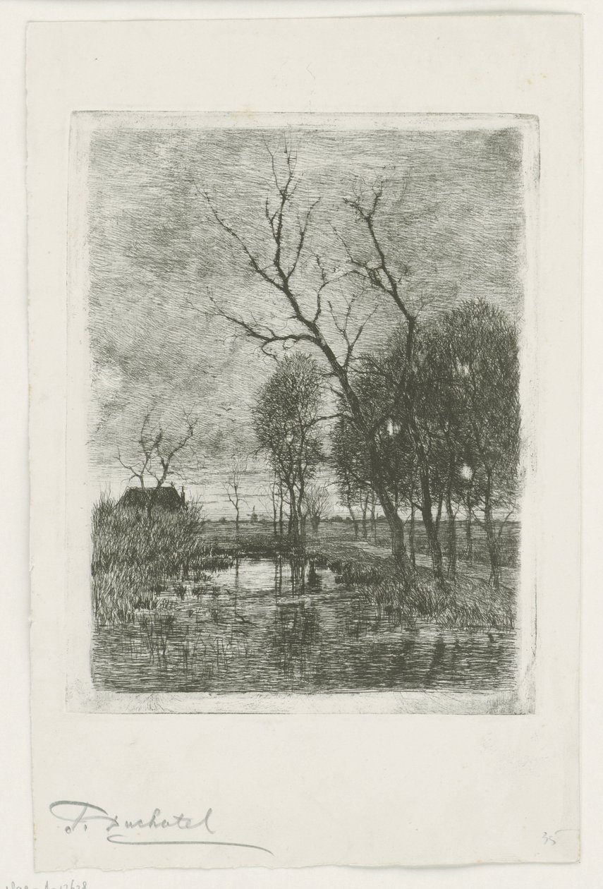 Twilight by Fredericus Jacobus van Rossum du Chattel (signed by artist)