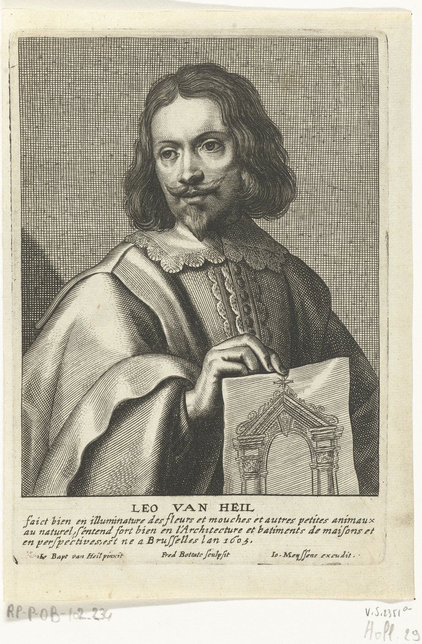 Portrait of Leo van Heil by Frederik Bouttats the Elder
