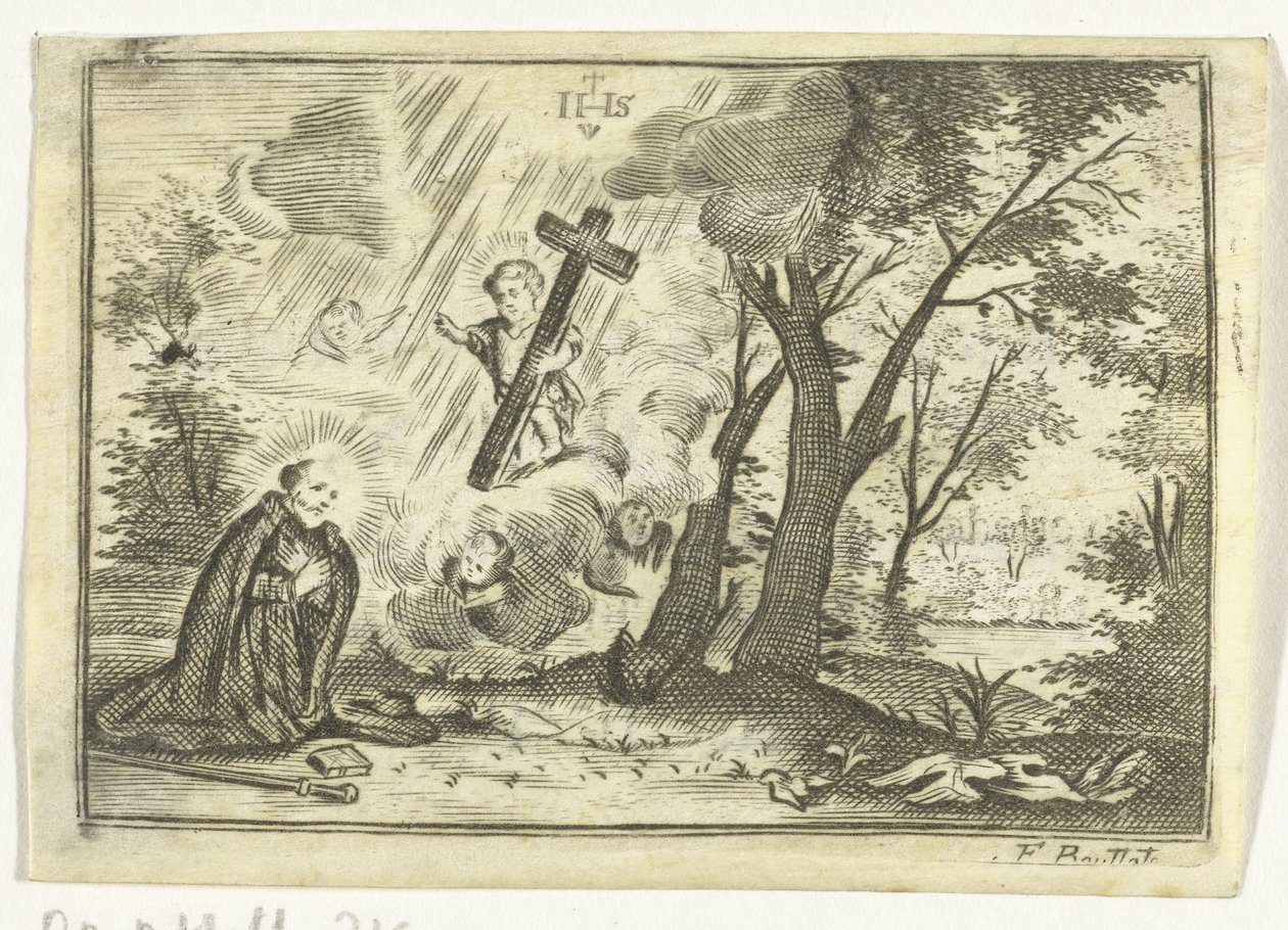 Saint with Vision of Christ by Frederik Bouttats (I)