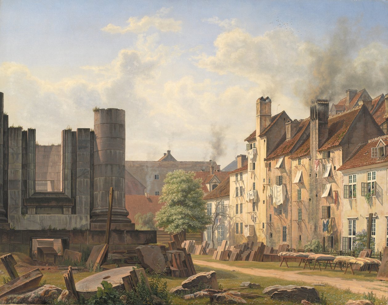 View of the Marble Square with the Ruins of the Uncompleted Frederik
