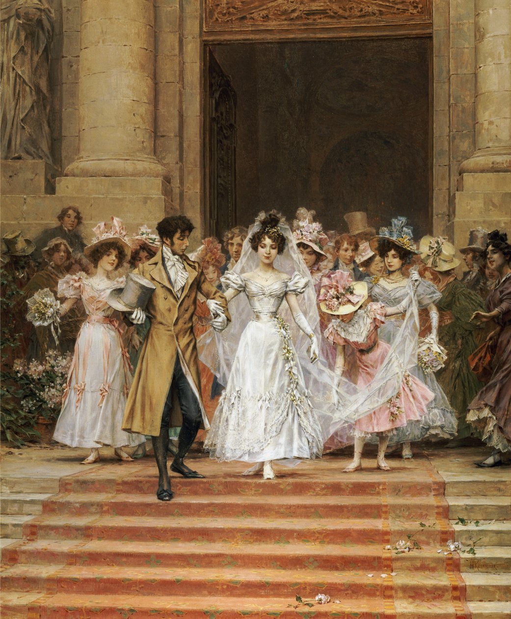 The Wedding, Church of St. Roch, Paris by Frederik Hendrik Kaemmerer