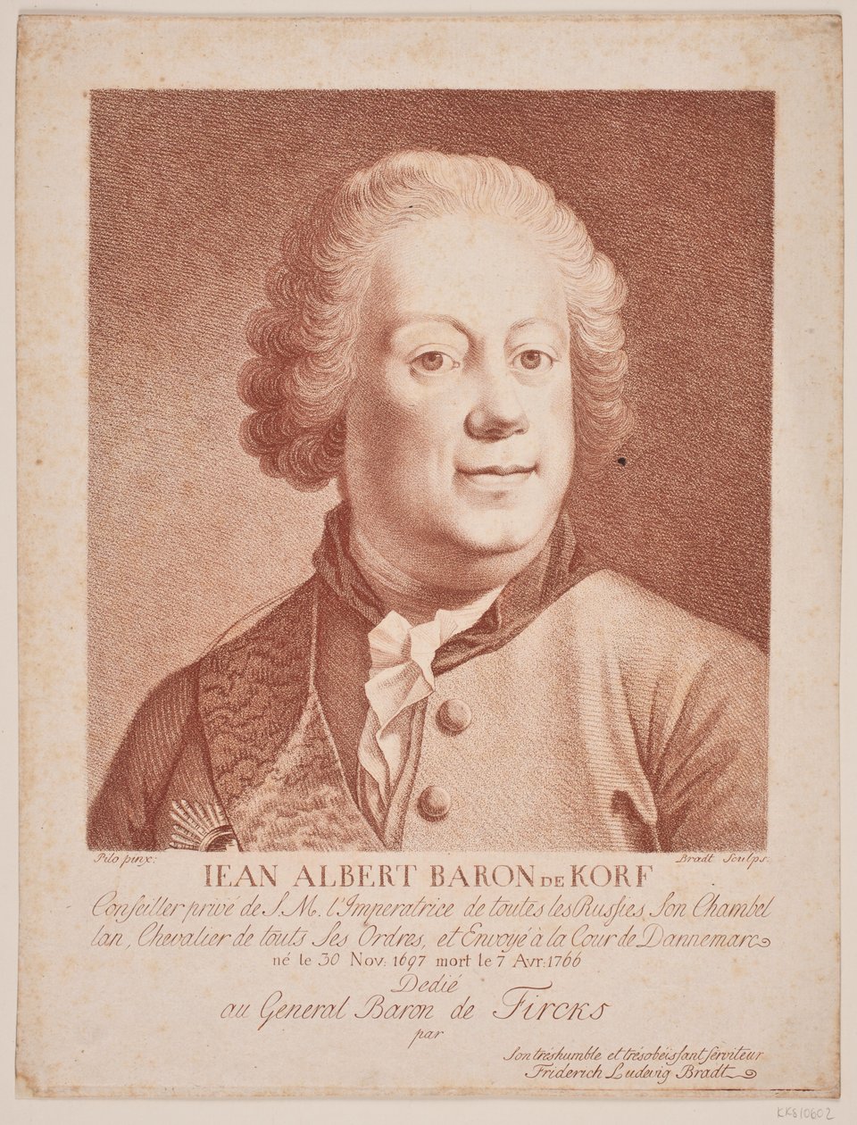 Russian Envoy Baron Korf by Frederik Ludvig  Bradt