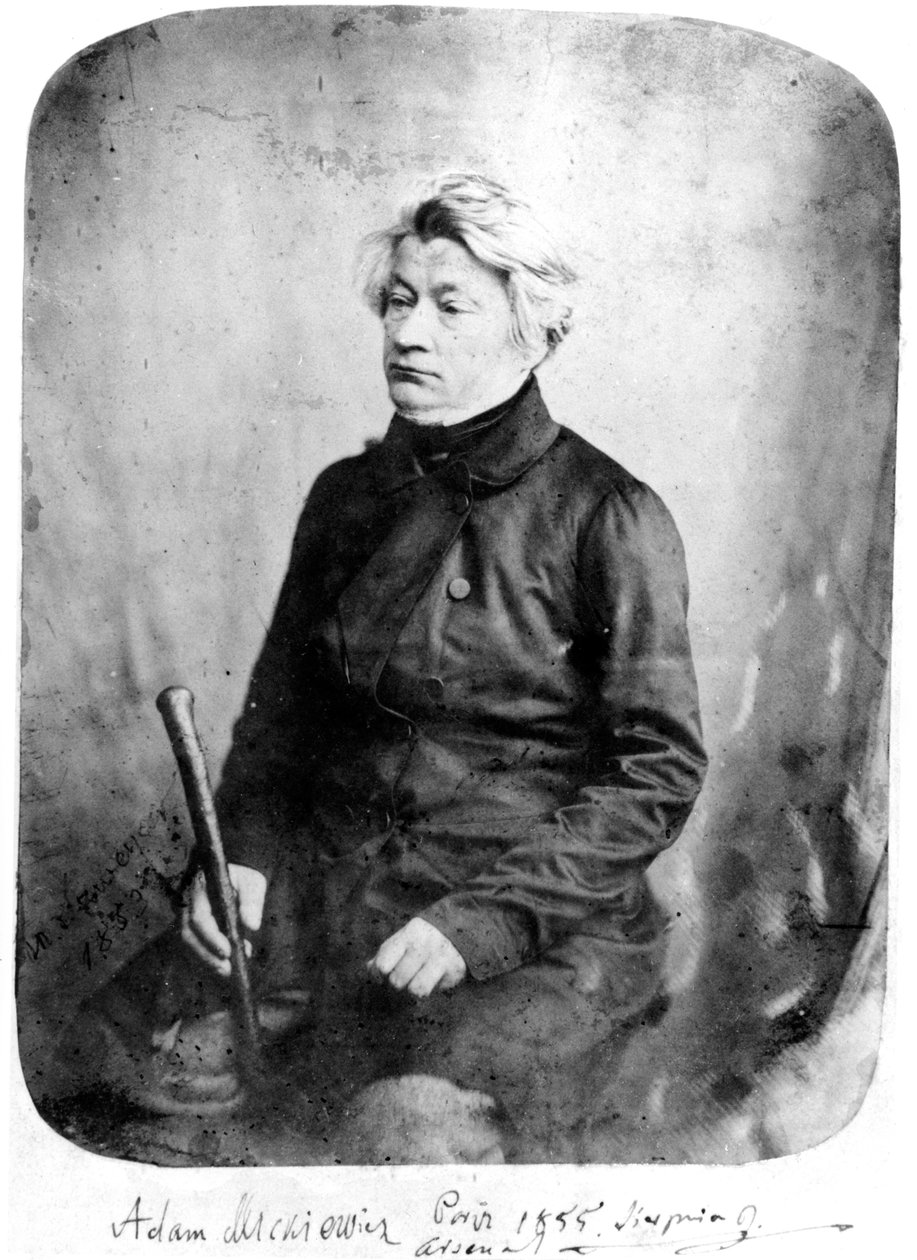 Adam Mickiewicz, 1855 by French Photographer