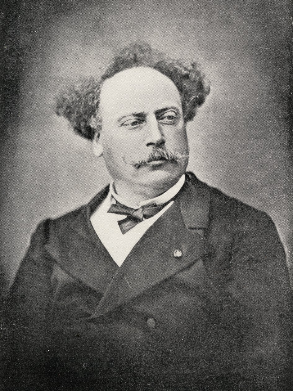 Alexandre Dumas Fils (1824-95) by French Photographer