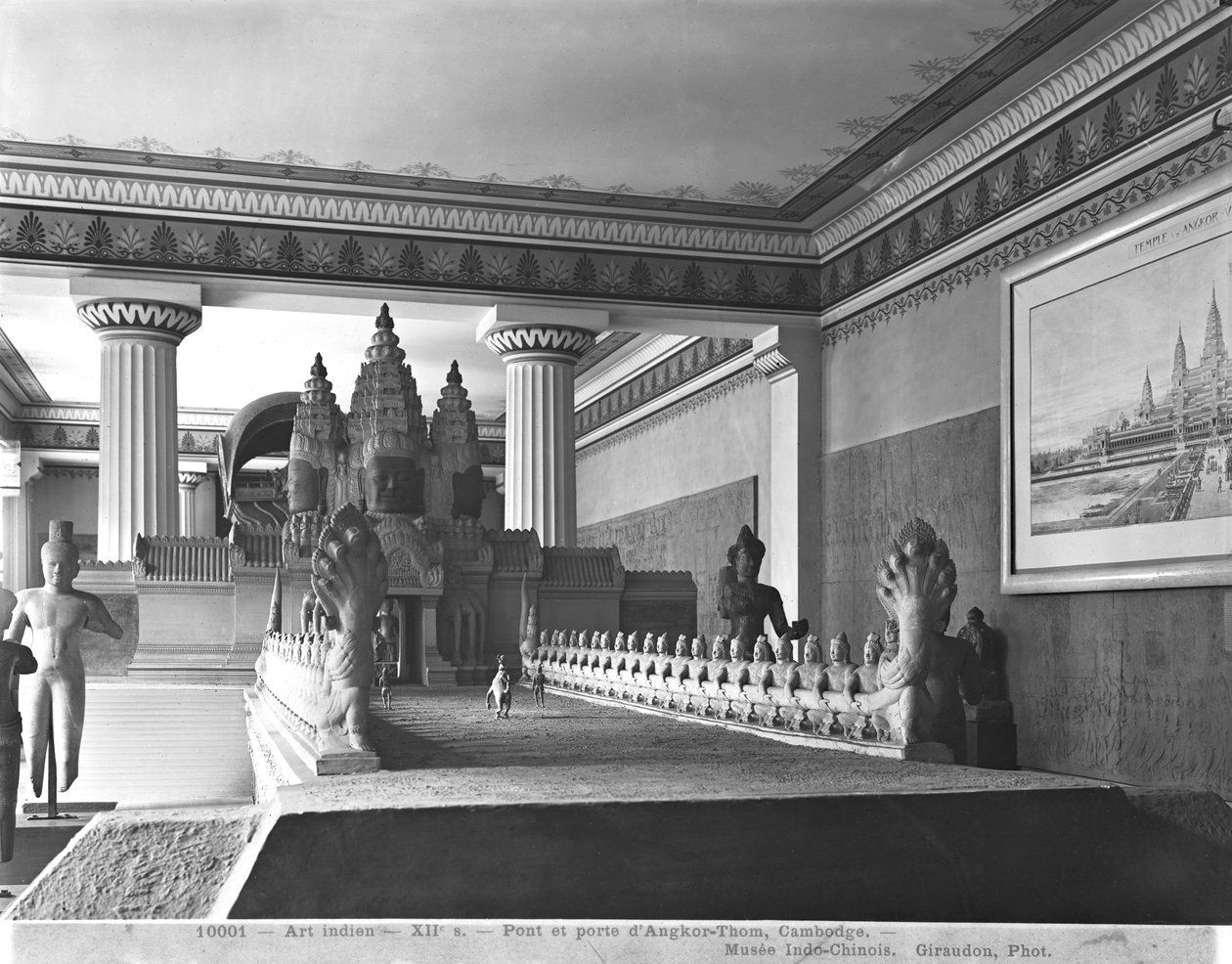 Bridge and Doorway of Angkor Thom, c.1912 by French Photographer