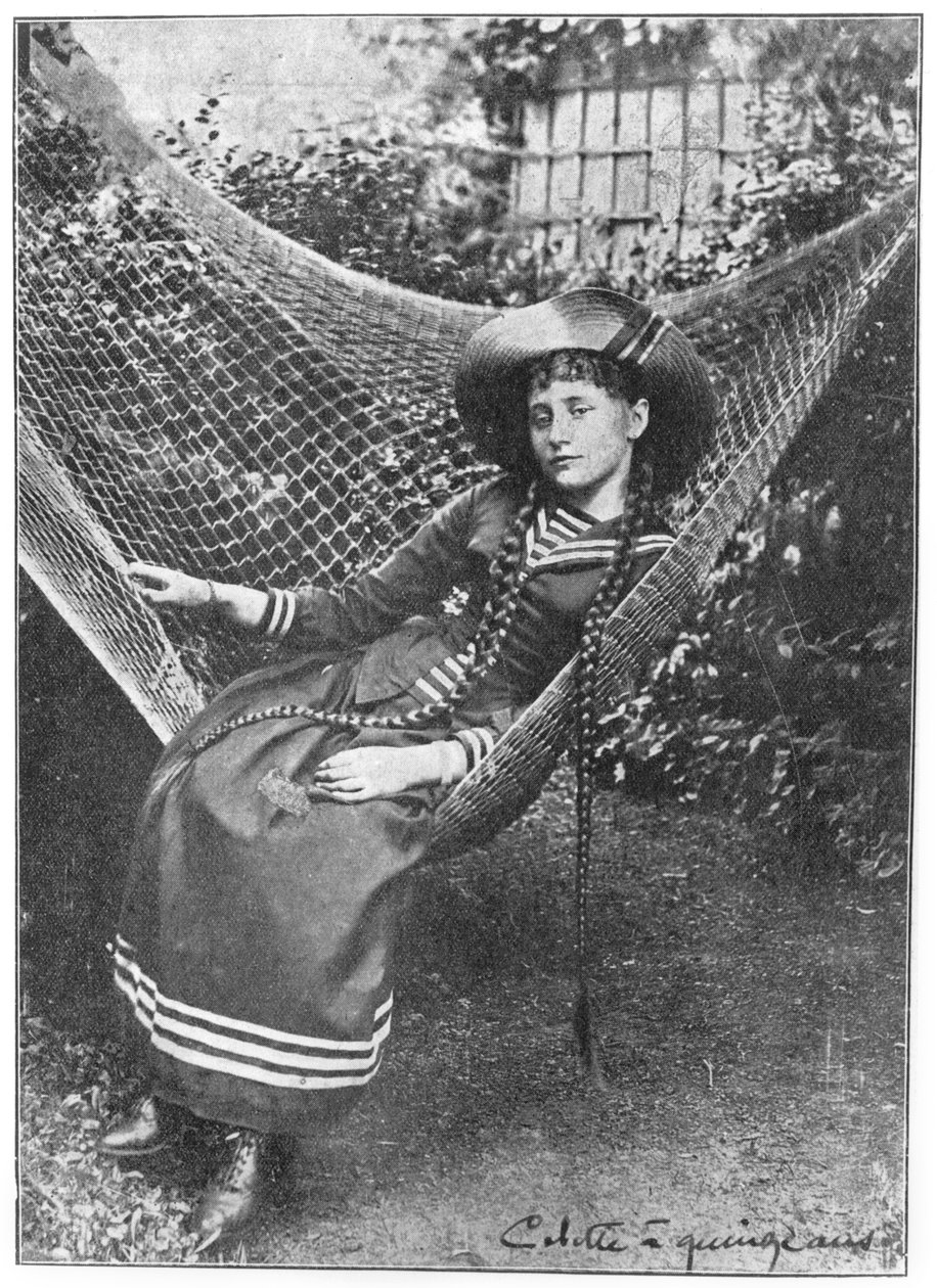 Colette aged 15, 1888 by French Photographer