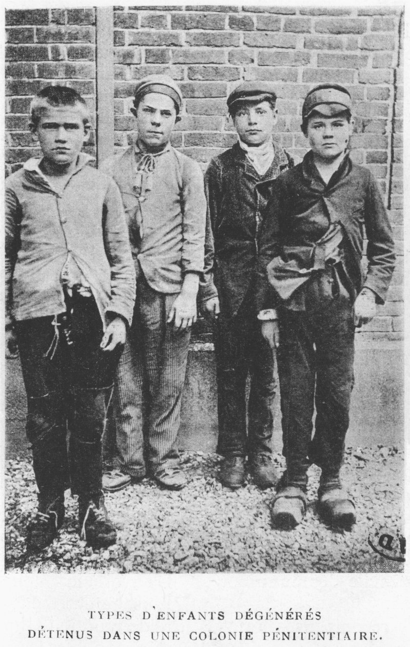 Delinquent Children in a Penal Colony, c.1900 by French Photographer