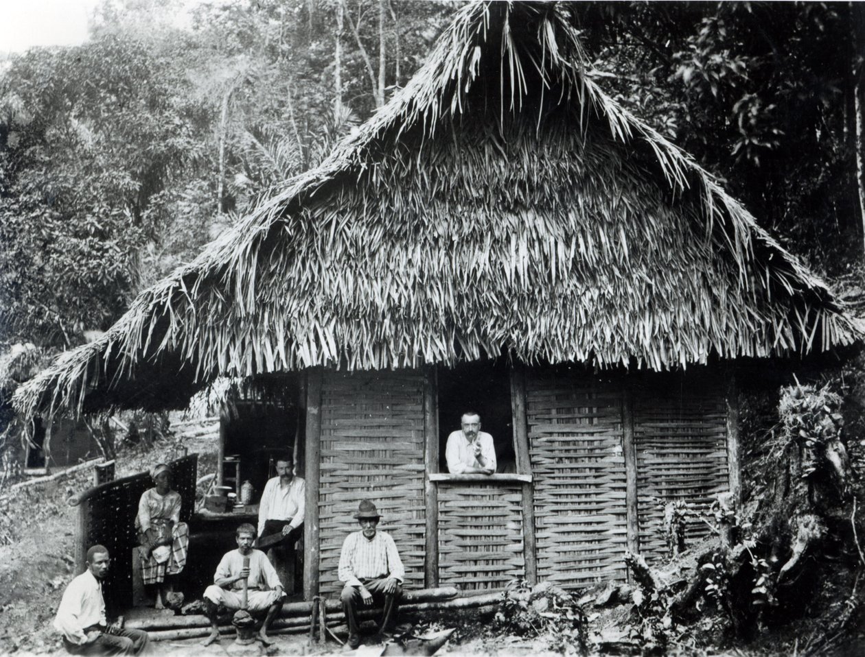 Gold Seekers in French Guyana by French Photographer
