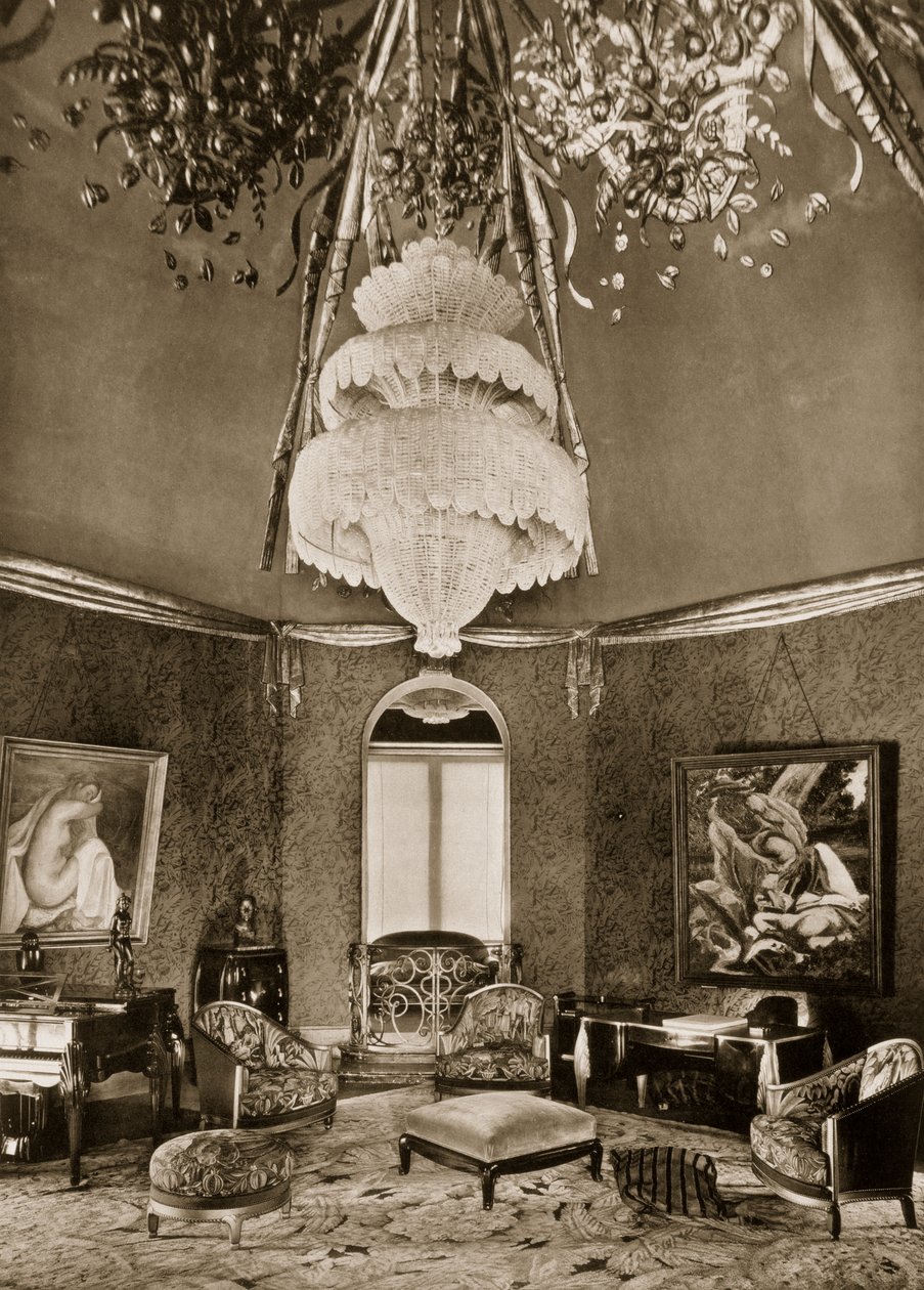 Grand Salon Drawing Room, designed by Sue et Mare, from Ensembles Mobiliers II, 1925 by French Photographer