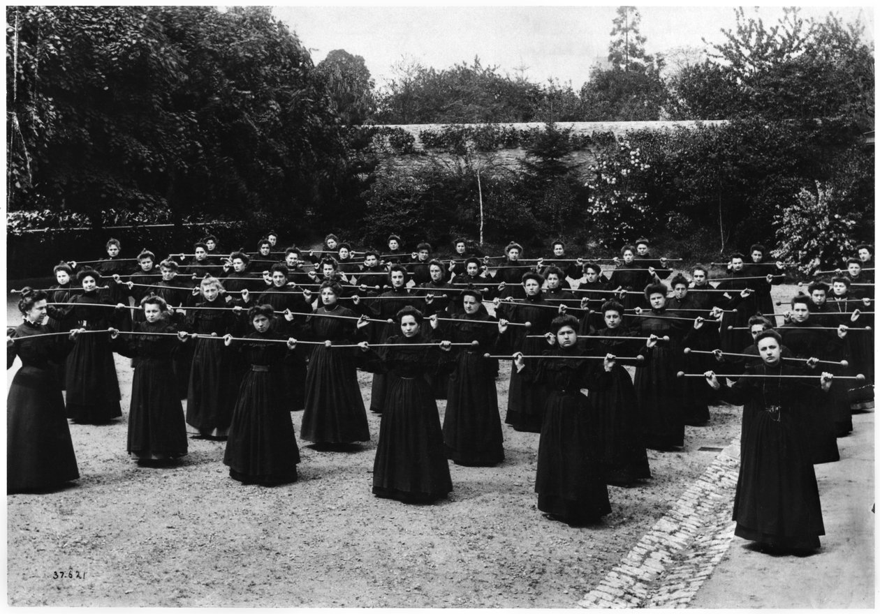 Gymnastics at the Ecole Normale des Instituteurs of Mayenne by French Photographer