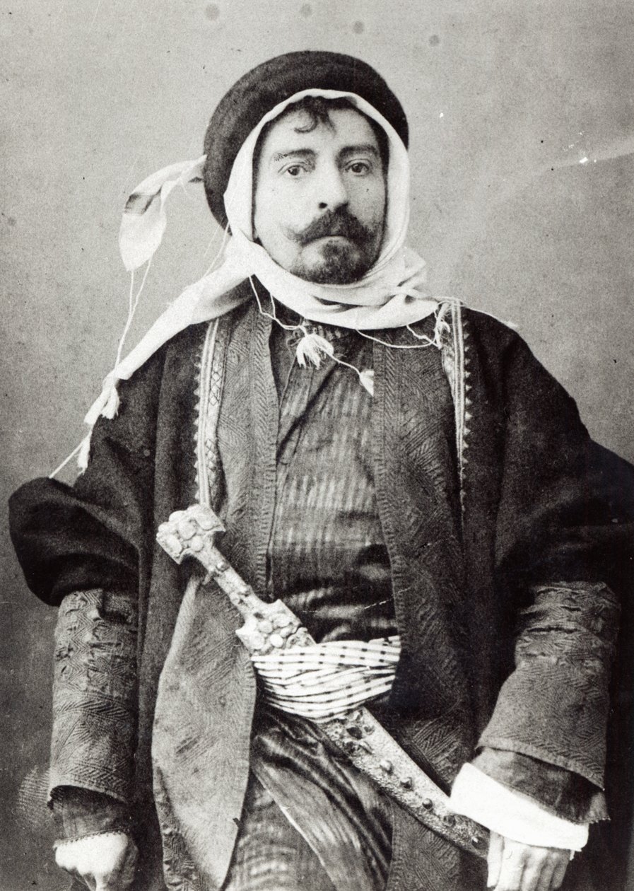 Pierre Loti in Arabic Costume by French Photographer