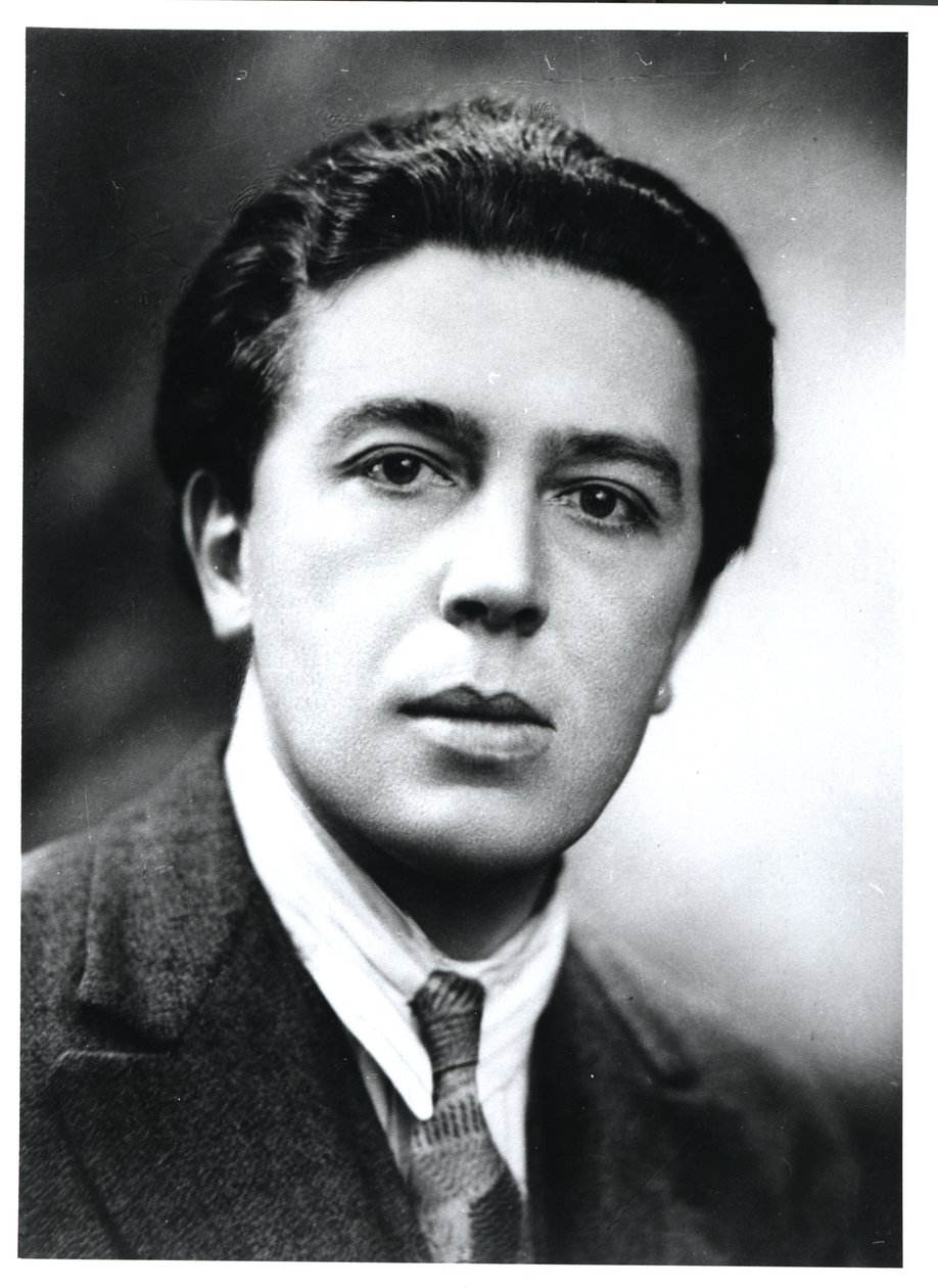 Portrait of Andre Breton (1896-1966) 1930 by French Photographer