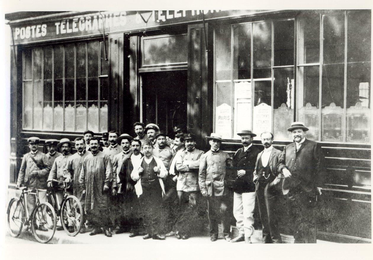 Post Office in Paris, pre-1914 by French Photographer