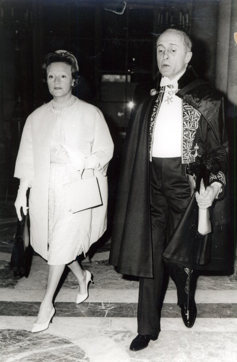Rene Clair and his wife Bronya Perlmutter, c.1960 by French Photographer