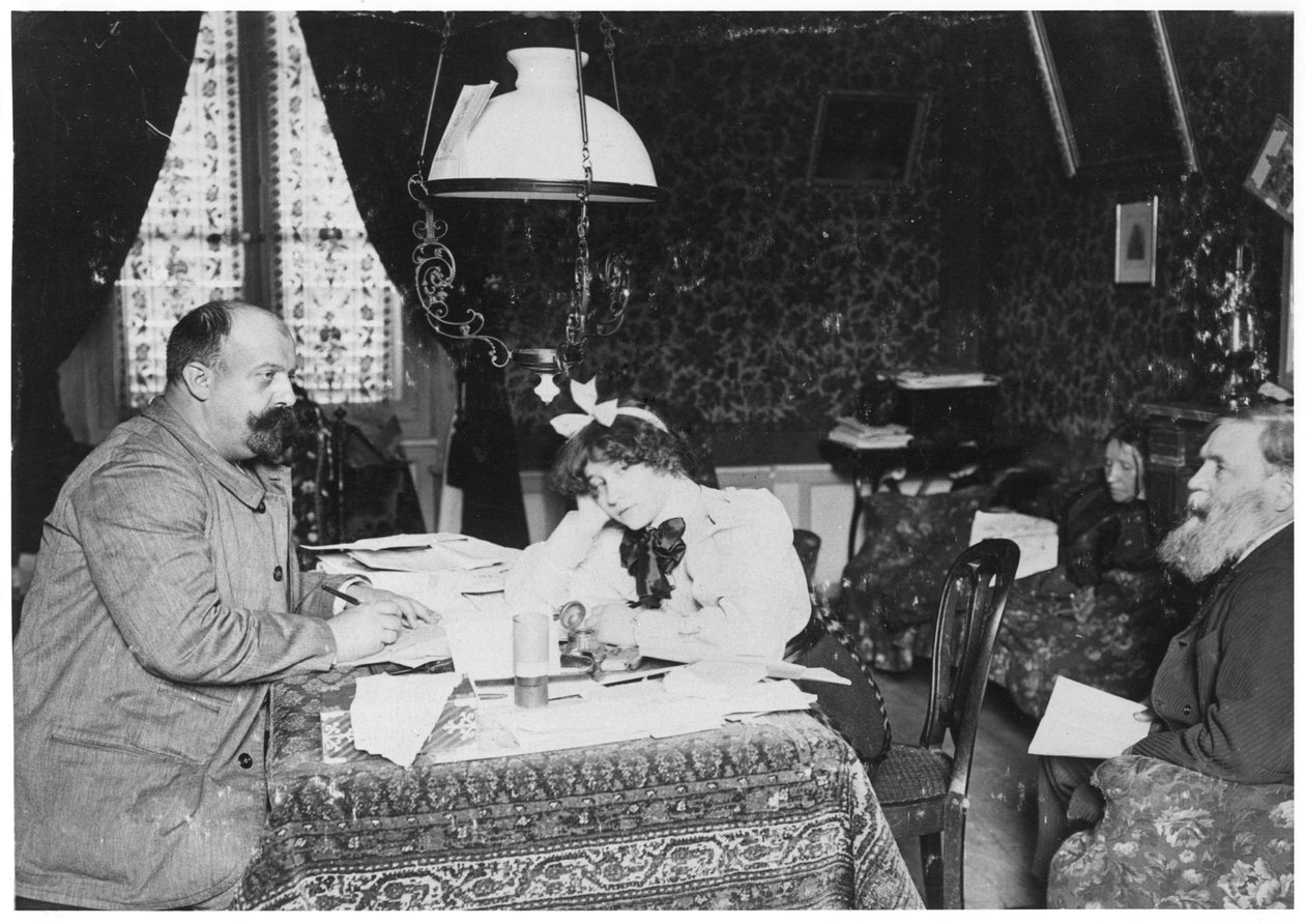 Willy, Colette, Sido, and Captain Colette at Chatillon-Coligny by French Photographer