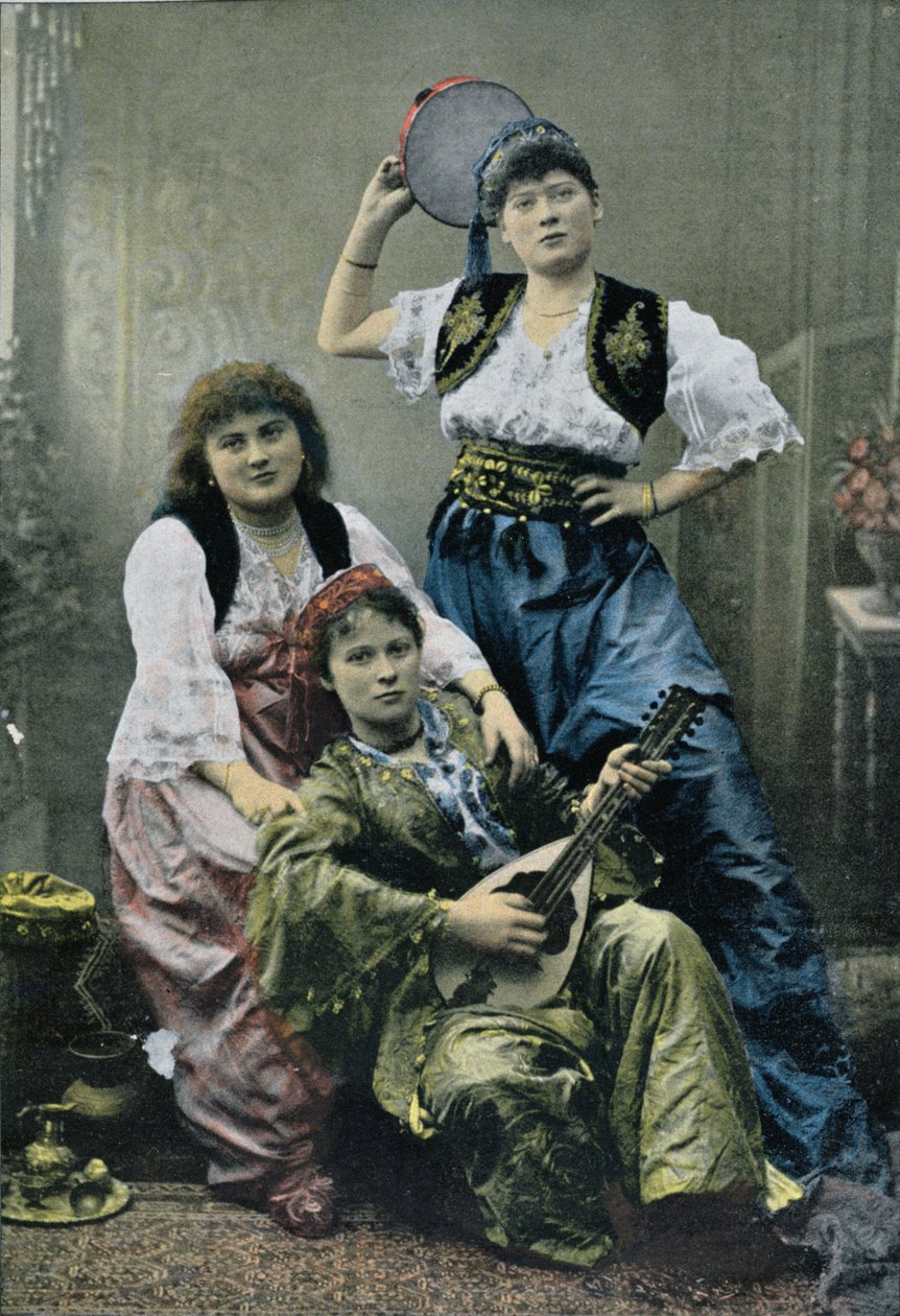 Women of the harem in Constantinople by French Photographer