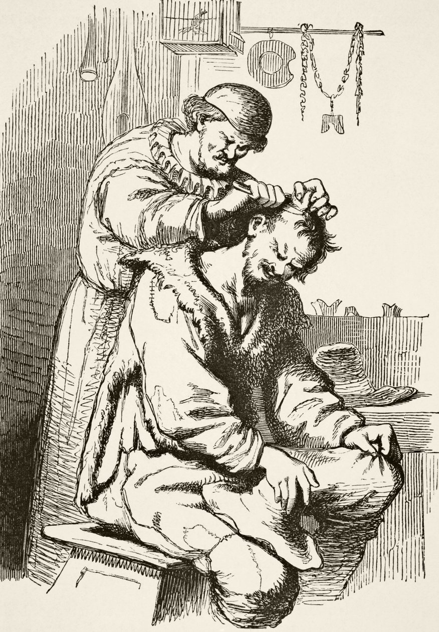 A doctor performing an operation, from 