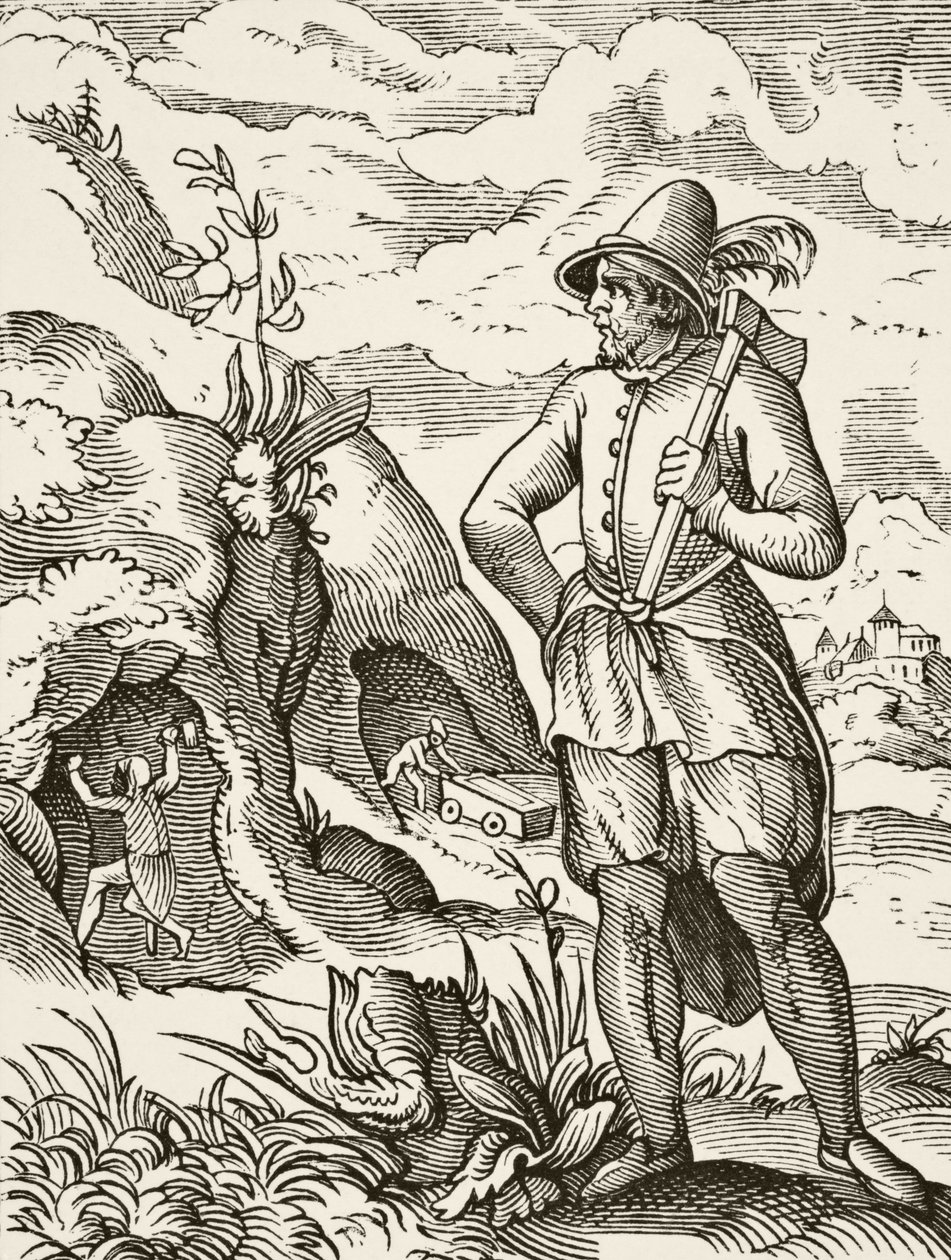 A Miner in the 16th Century, from 