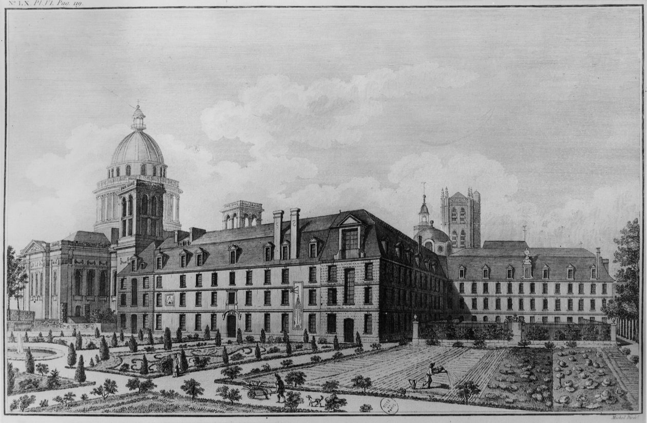 Abbey Saint-Genevieve, Paris by French School
