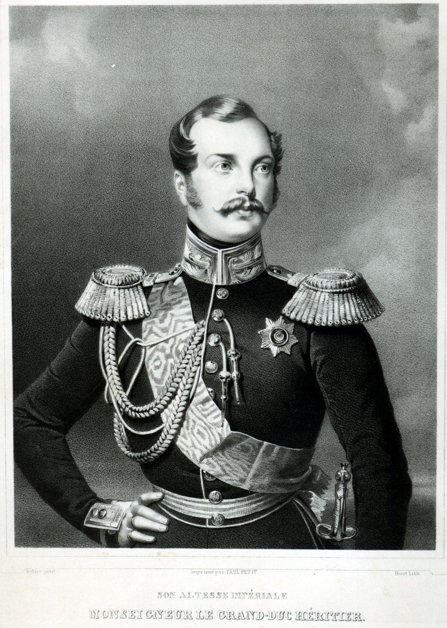 Alexander II of Russia by French School: Fine art print