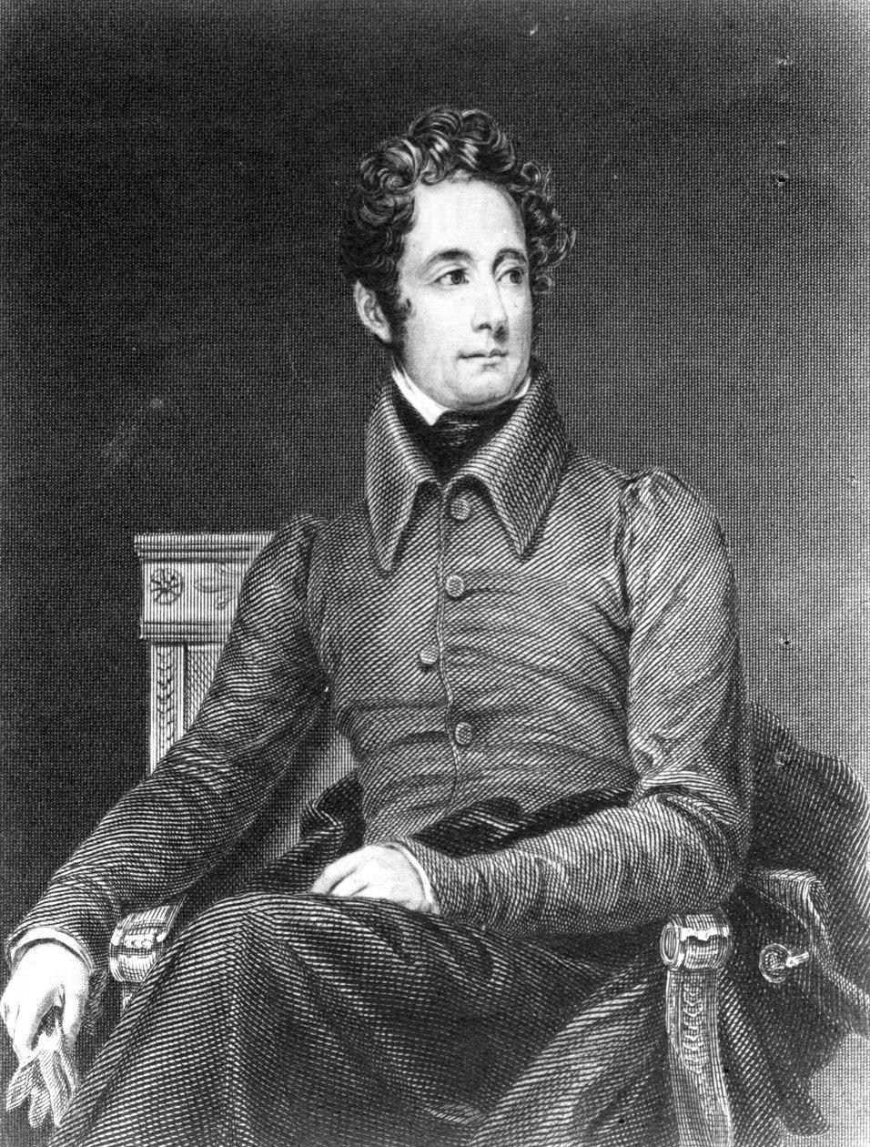 Alphonse de Lamartine by French School