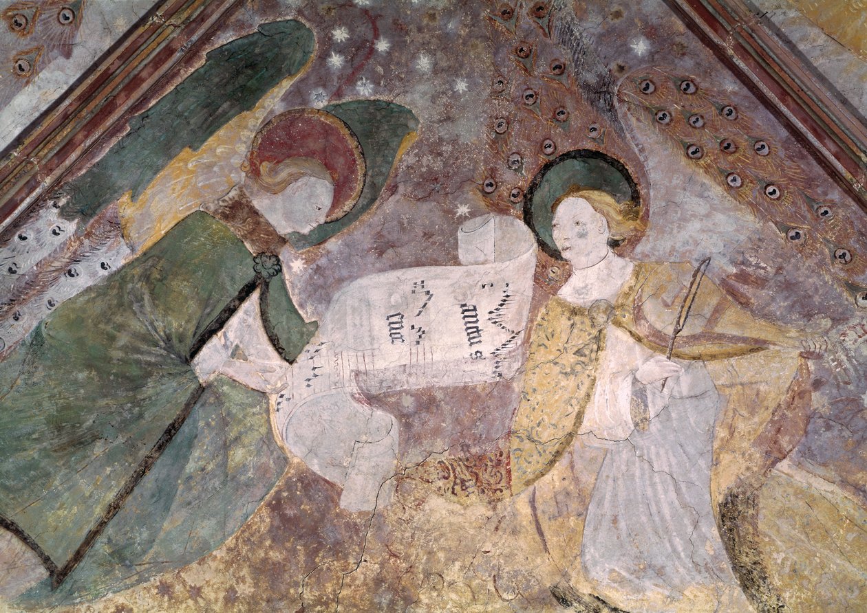 Angel Musicians, from the chapel in the north transept, Breton School by French School